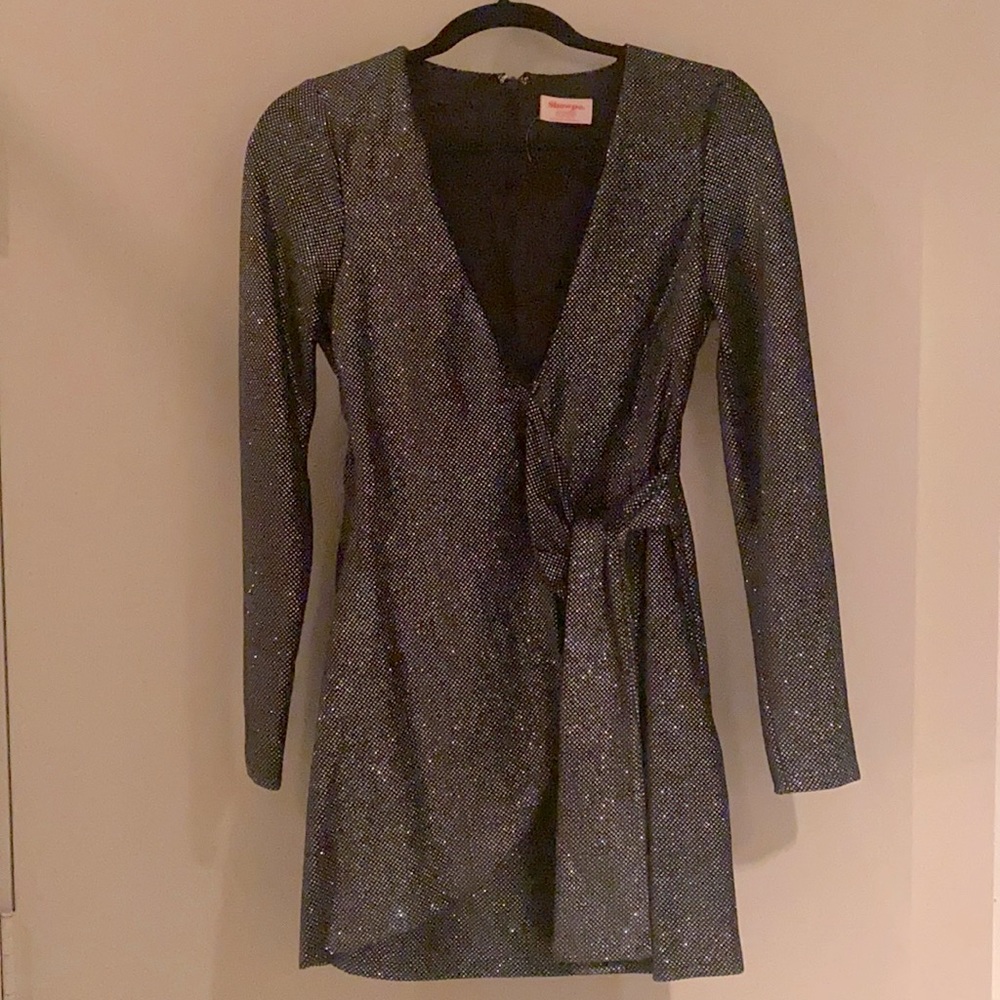 Mini Black Sparkle Dress